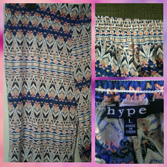 ❤️5/$25. Hype Beautiful Gypsy Pants - Picture 2 of 3